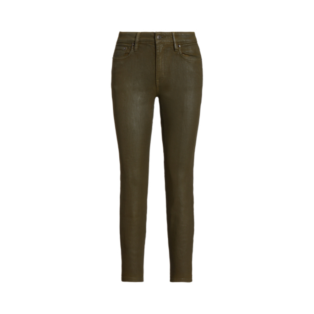 LAUREN RALPH LAUREN Coated Mid-Rise Straight Ankle Jean